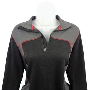 Outdoor Research Blackridge Pullover Active Top Wool‎ Blend Quarter Zip Gray M